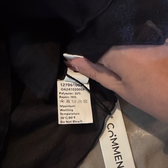 Commense Ruffled Silk Dress Without Belt - Picture 4 of 4